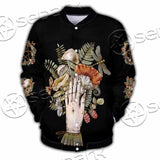 Green Witch Hand With All Seeing Eye SED-1113 Button Jacket