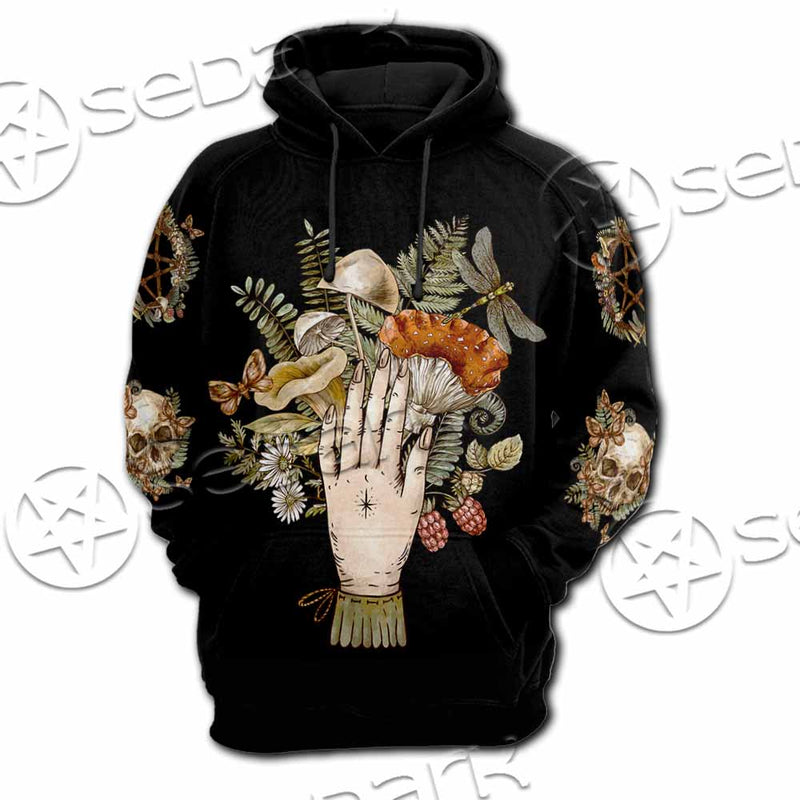 Green Witch Hand With All Seeing Eye SED-1113 Hoodie & Zip Hoodie Raglan