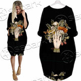 Green Witch Hand With All Seeing Eye SED-1113 Batwing Pocket Dress