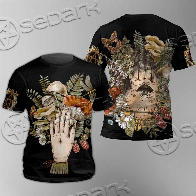 Green Witch Hand With All Seeing Eye SED-1113 Unisex T-shirt