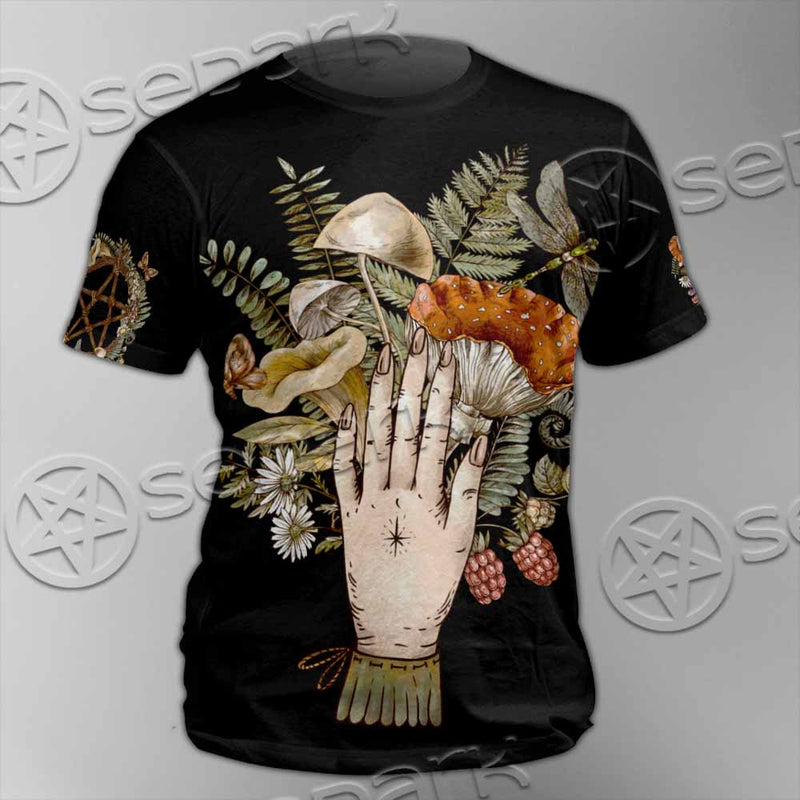 Green Witch Hand With All Seeing Eye SED-1113 Unisex T-shirt