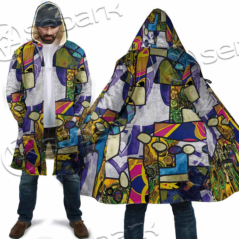Abstract Psychedelic Fractal SED-1114 Cloak