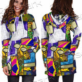Abstract Psychedelic Fractal SED-1114 Hoodie Dress