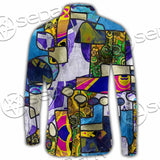 Abstract Psychedelic Fractal SED-1114 Shirt Allover