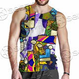 Abstract Psychedelic Fractal SED-1114 Men Tank-tops