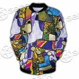 Abstract Psychedelic Fractal SED-1114 Button Jacket