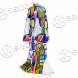 Abstract Psychedelic Fractal SED-1114 Sleeved Blanket