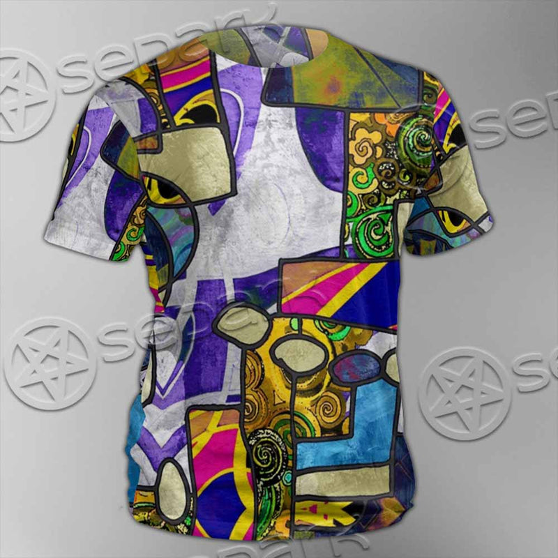 Abstract Psychedelic Fractal SED-1114 Unisex T-shirt