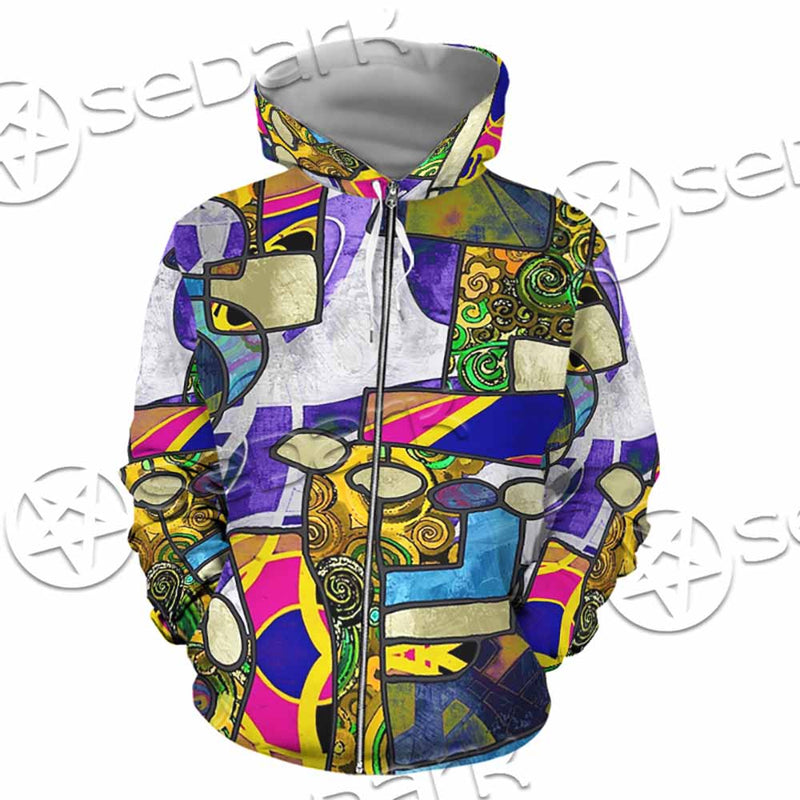 Abstract Psychedelic Fractal SED-1114 Hoodie & Zip Hoodie