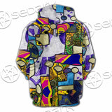 Abstract Psychedelic Fractal SED-1114 Hoodie & Zip Hoodie Raglan