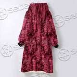 Psychedelic Purple Tie Dye Swirl SED-1116 Oversized Sherpa Blanket Hoodie