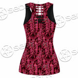 Psychedelic Purple Tie Dye Swirl SED-1116 Women Tank Top