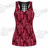 Psychedelic Purple Tie Dye Swirl SED-1116 Women Tank Top