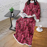 Psychedelic Purple Tie Dye Swirl SED-1116 Sleeved Blanket