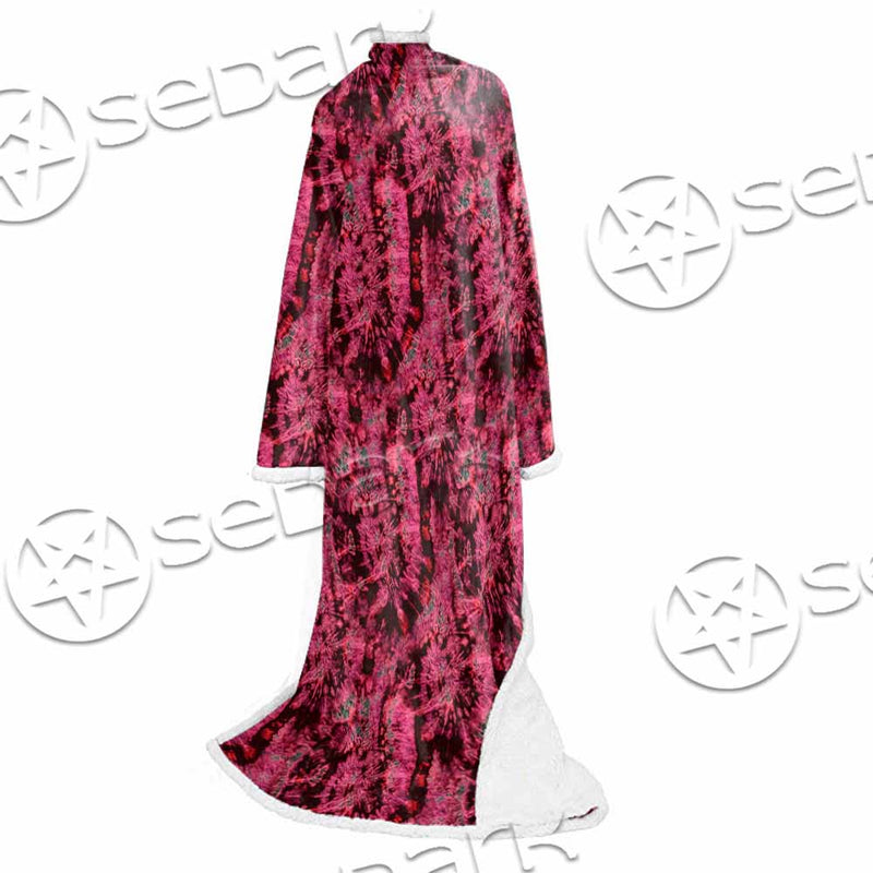 Psychedelic Purple Tie Dye Swirl SED-1116 Sleeved Blanket
