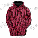 Psychedelic Purple Tie Dye Swirl SED-1116 Hoodie & Zip Hoodie Raglan