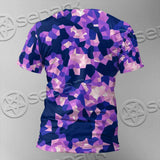Purple And Pink Camo Organic Abstract Pattern SED-1117 Unisex T-shirt