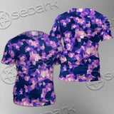 Purple And Pink Camo Organic Abstract Pattern SED-1117 Unisex T-shirt