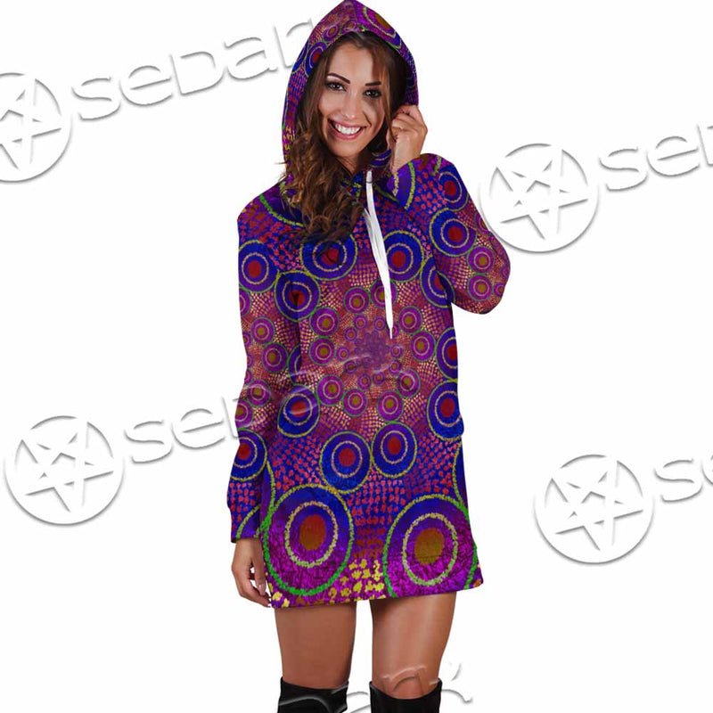 Aboriginal Art SED-1118 Hoodie Dress