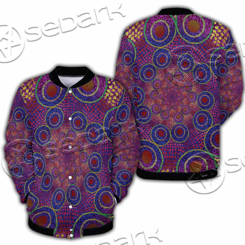 Aboriginal Art SED-1118 Button Jacket