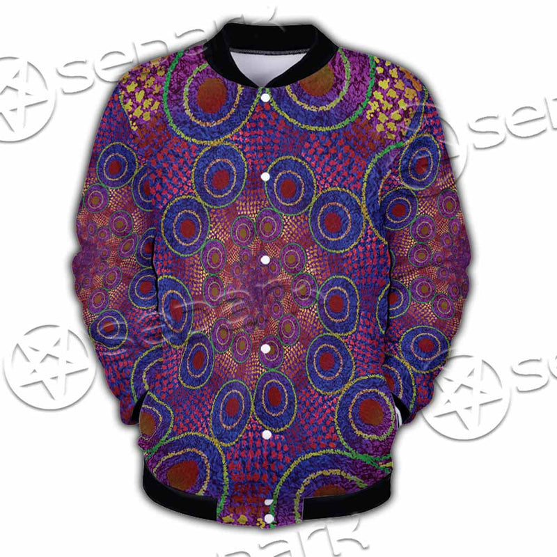 Aboriginal Art SED-1118 Button Jacket
