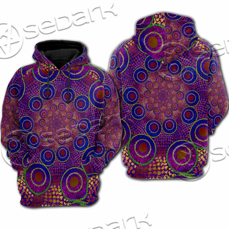 Aboriginal Art SED-1118 Hoodie & Zip Hoodie Raglan