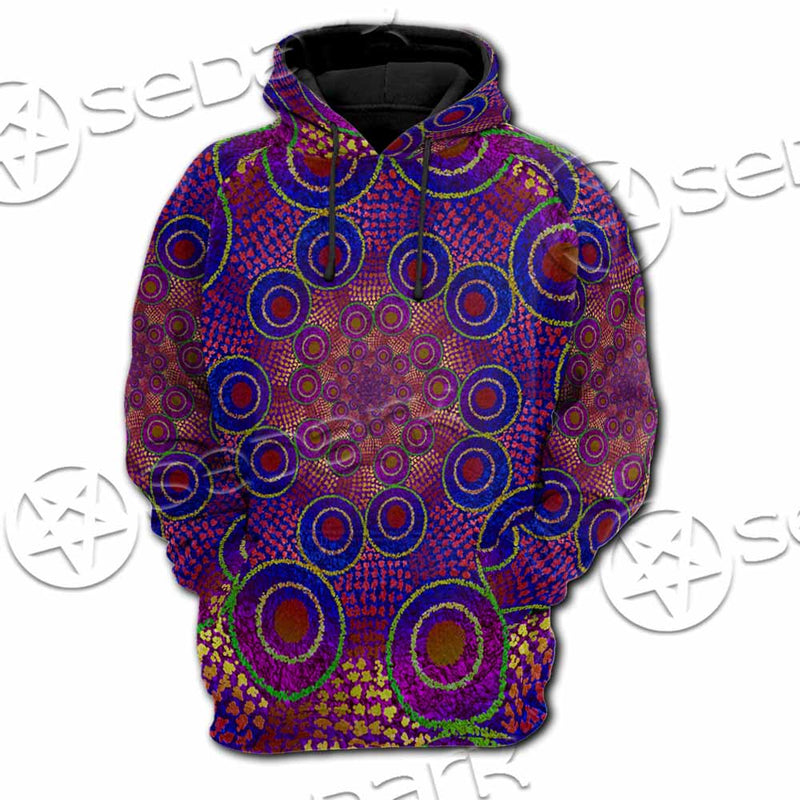 Aboriginal Art SED-1118 Hoodie & Zip Hoodie Raglan