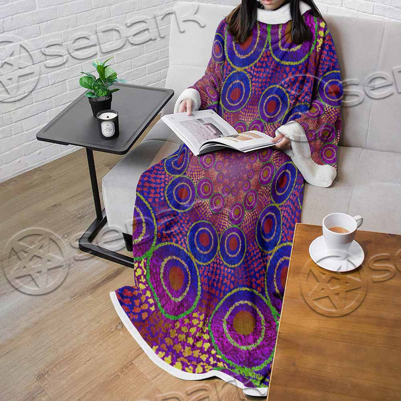Aboriginal Art SED-1118 Sleeved Blanket
