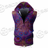 Aboriginal Art SED-1118 Zip Sleeveless Hoodie