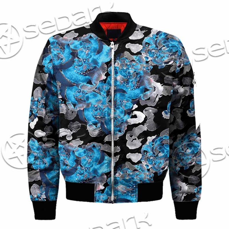 Watercolor Roses, Peony And Leaves Seamless Pattern SED-1119 Jacket