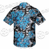 Watercolor Roses, Peony And Leaves Seamless Pattern SED-1119 Shirt Allover