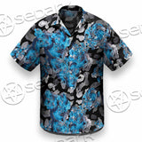 Watercolor Roses, Peony And Leaves Seamless Pattern SED-1119 Shirt Allover