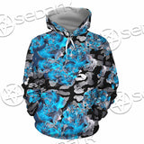 Watercolor Roses, Peony And Leaves Seamless Pattern SED-1119 Hoodie & Zip Hoodie