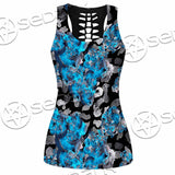 Watercolor Roses, Peony And Leaves Seamless Pattern SED-1119 Women Tank Top