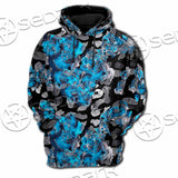 Watercolor Roses, Peony And Leaves Seamless Pattern SED-1119 Hoodie & Zip Hoodie Raglan