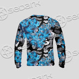 Watercolor Roses, Peony And Leaves Seamless Pattern SED-1119 Unisex Sweatshirt