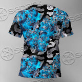 Watercolor Roses, Peony And Leaves Seamless Pattern SED-1119 Unisex T-shirt
