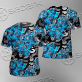 Watercolor Roses, Peony And Leaves Seamless Pattern SED-1119 Unisex T-shirt