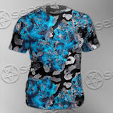 Watercolor Roses, Peony And Leaves Seamless Pattern SED-1119 Unisex T-shirt