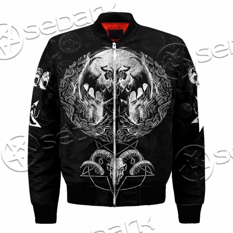 Baphomet Goat Head Hand Drawn SED-1120 Jacket