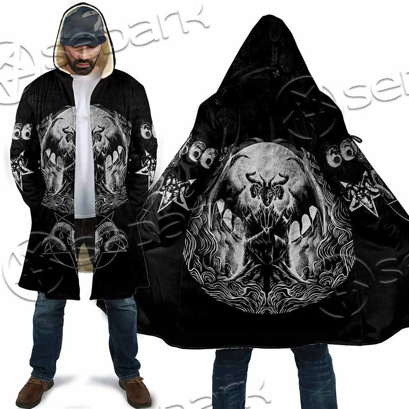 Baphomet Goat Head Hand Drawn SED-1120 Cloak