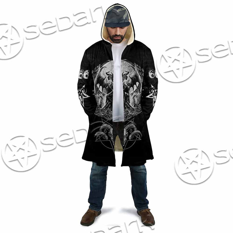 Baphomet Goat Head Hand Drawn SED-1120 Cloak
