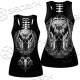 Baphomet Goat Head Hand Drawn SED-1120 Women Tank Top