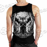 Baphomet Goat Head Hand Drawn SED-1120 Men Tank-tops