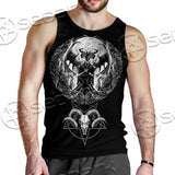 Baphomet Goat Head Hand Drawn SED-1120 Men Tank-tops