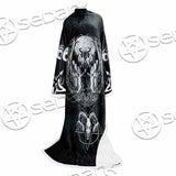 Baphomet Goat Head Hand Drawn SED-1120 Sleeved Blanket