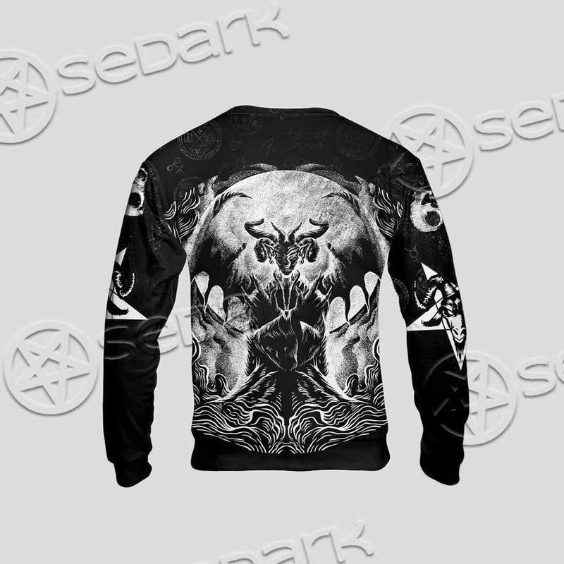 Baphomet Goat Head Hand Drawn SED-1120 Unisex Sweatshirt