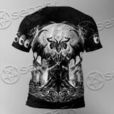 Baphomet Goat Head Hand Drawn SED-1120 Unisex T-shirt
