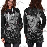 Triple Horn Of Odin SED-1127 Hoodie Dress