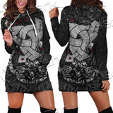 Triple Horn Of Odin SED-1127 Hoodie Dress